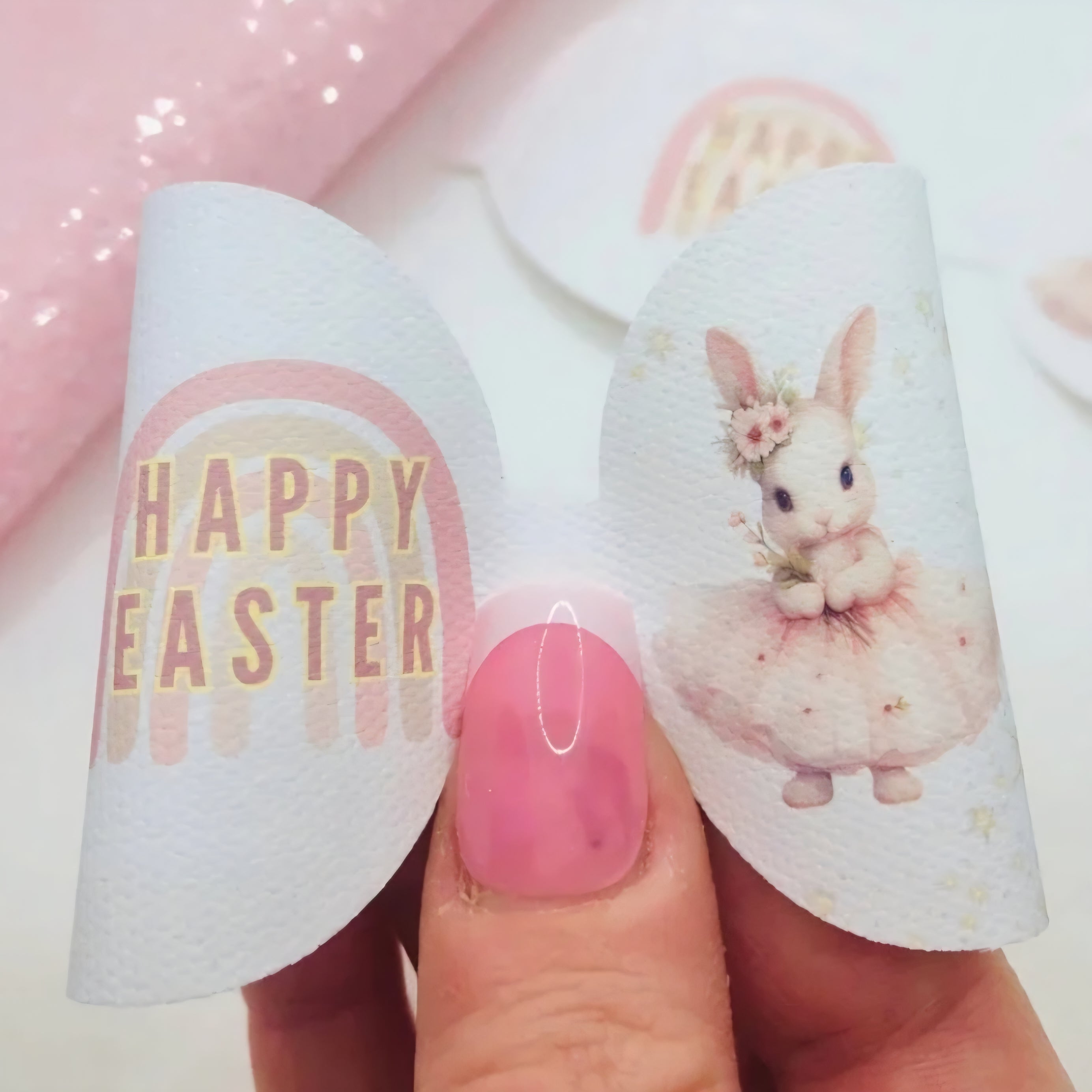Happy Easter Bunny Bow